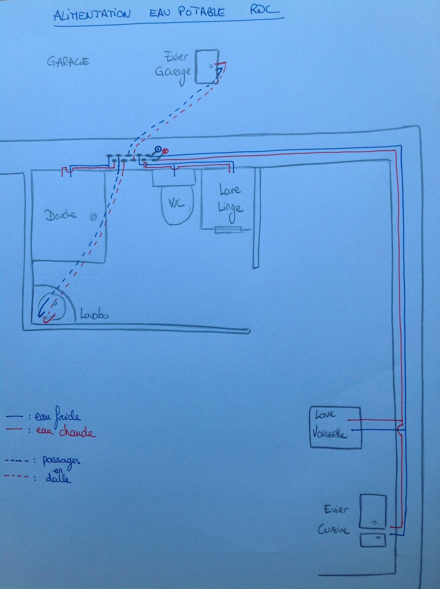 Installation évacuation lave-linge + lavabo (Page 1) – Installations de  plomberie sanitaire (schémas) – Plombiers Réunis