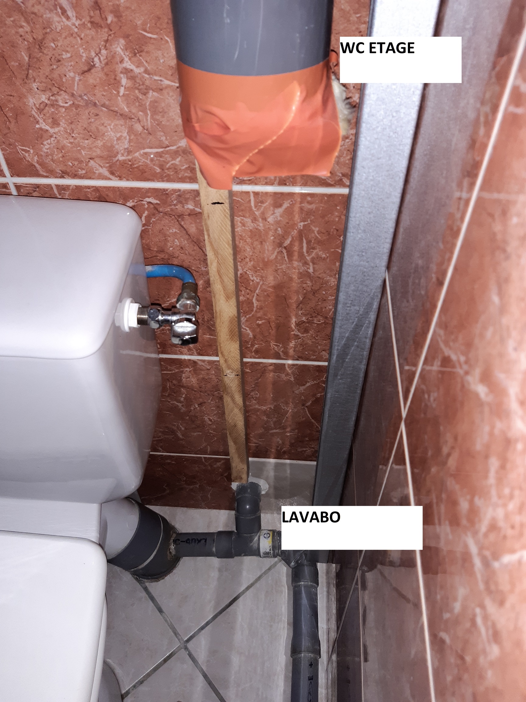 Évacuation d'eau du lavabo