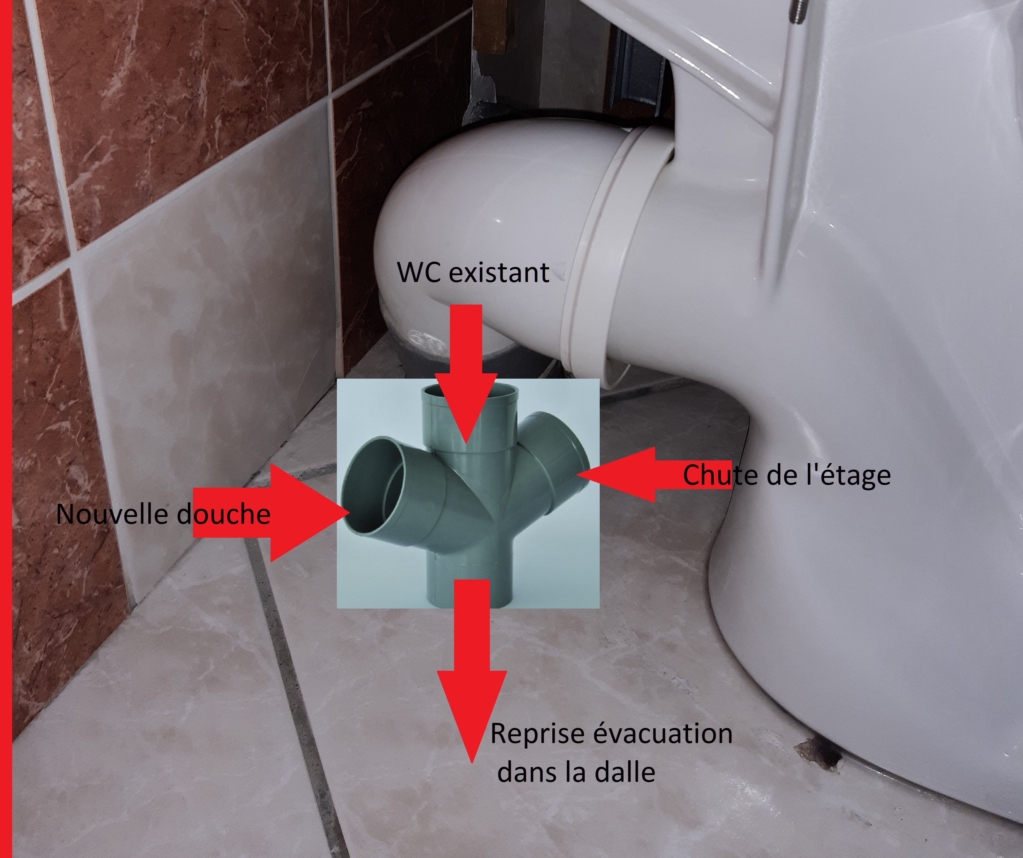 Comment changer joint évacuation WC ?