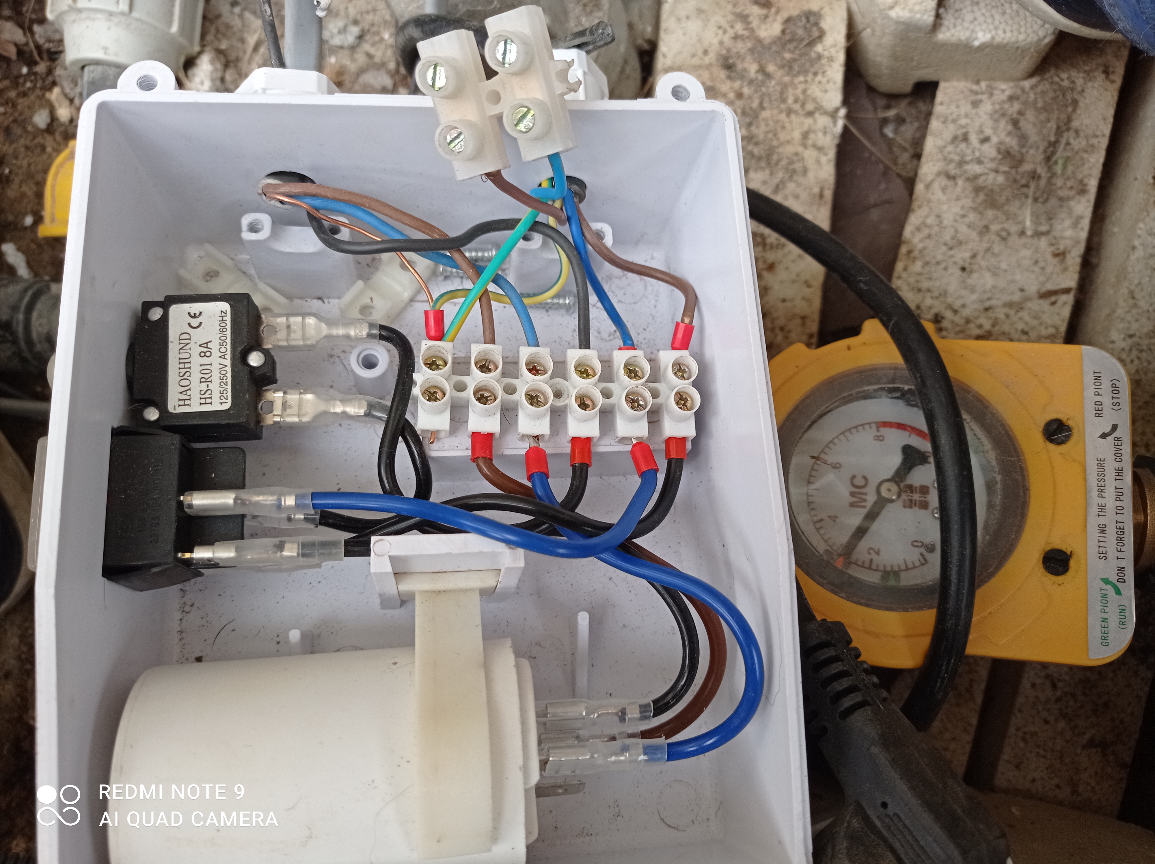 branchement pressostat avec pompe 220v pressure switch connection