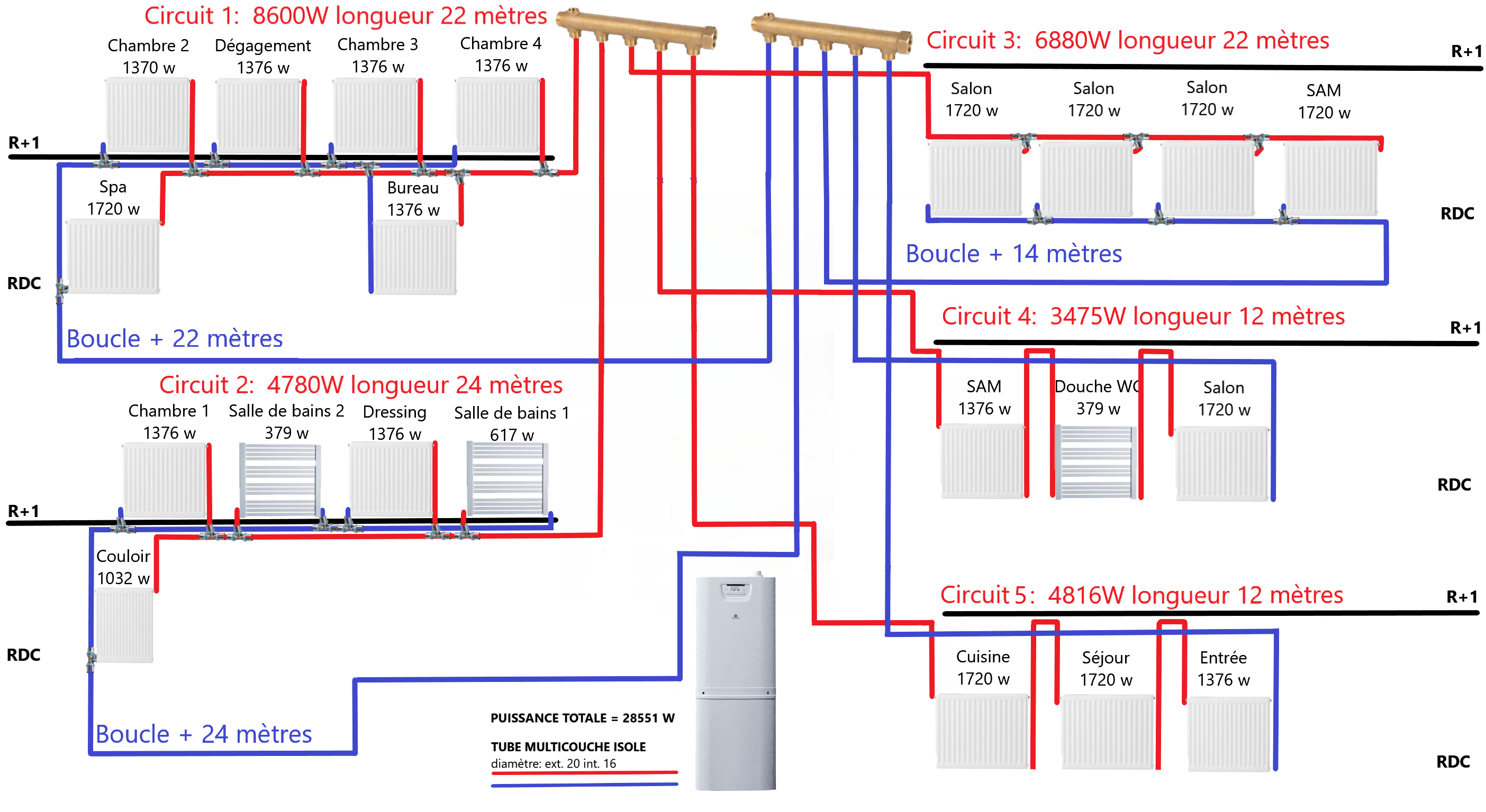 plan chauffage central mix monotube et boucle de tickelman.png, 796.73 kb, 2808 x 1536