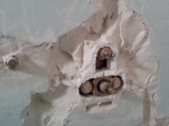 scellement du robinet