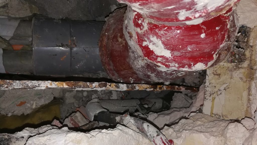 Image: raccordement sur fonte