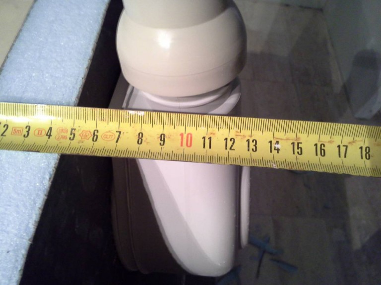 Reserve minimale pour douche italiene