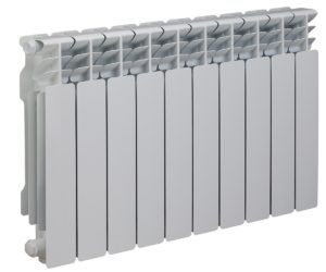 Radiateur aluminium posé