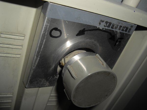 Zoom sur robinet radiateur radial