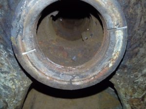 Radiateur, vue des nipples