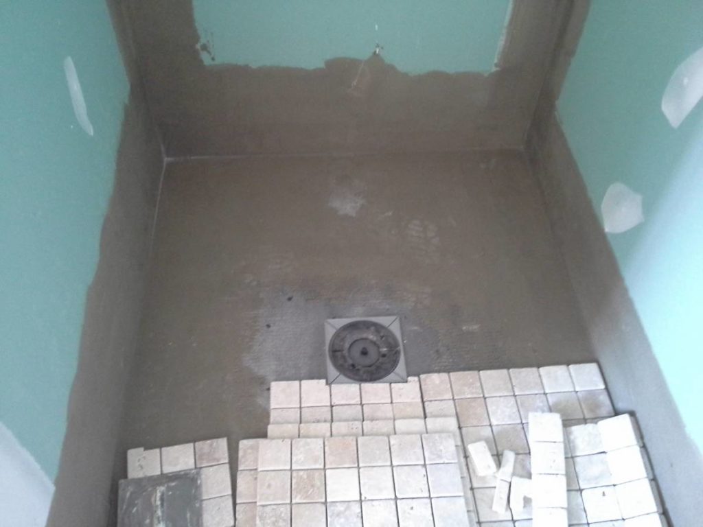 la pose du carrelage