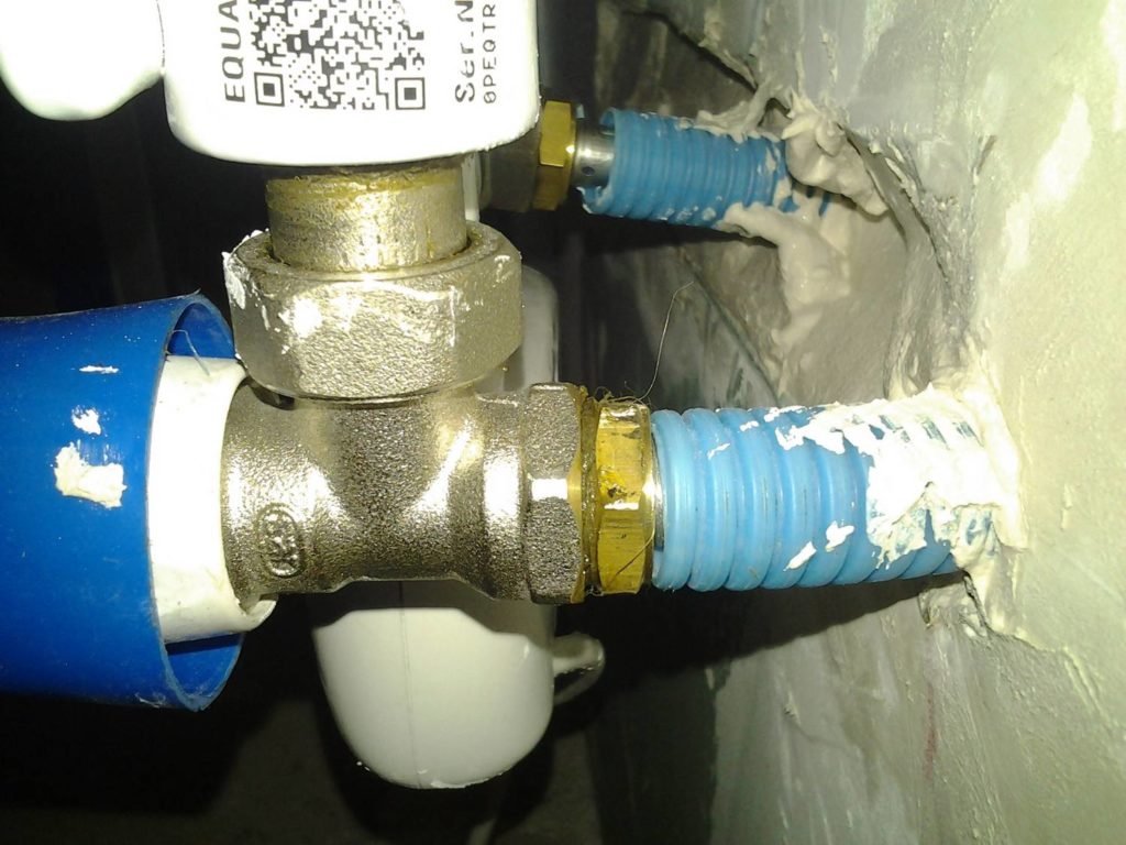 Alimentation de radiateur avec PER