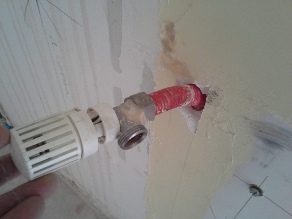 Sortie murale pour alimenter radiateur