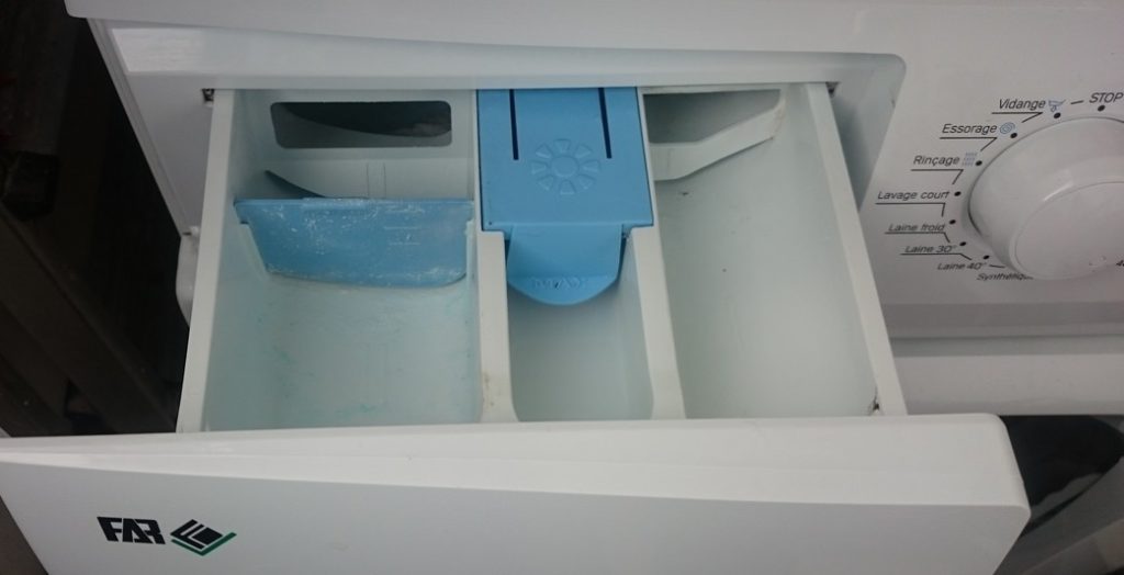 Tiroir lavé et remonte