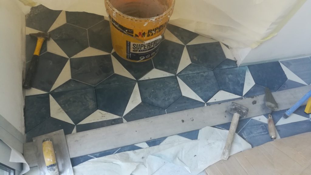 Poser les nouveaux carreaux