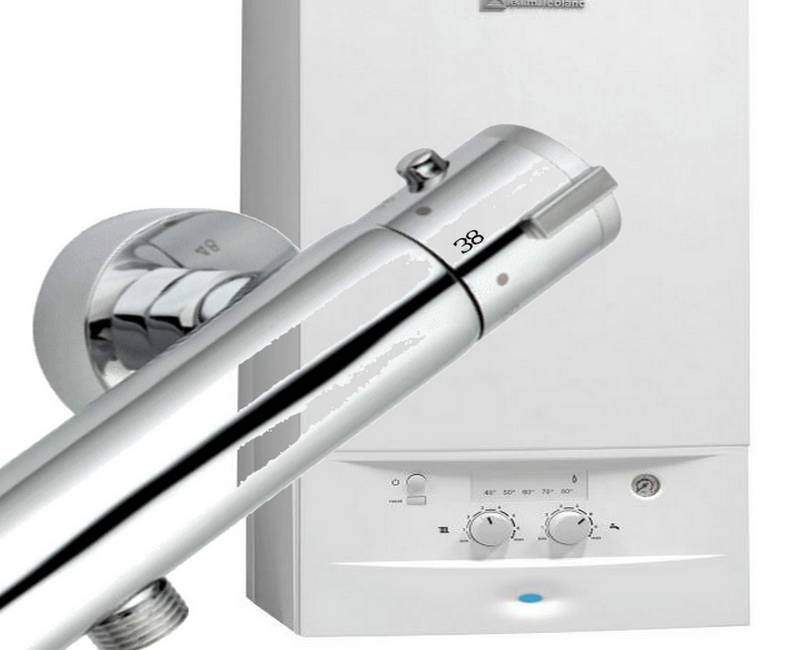 mitigeur thermostatique avec chaudière instantané