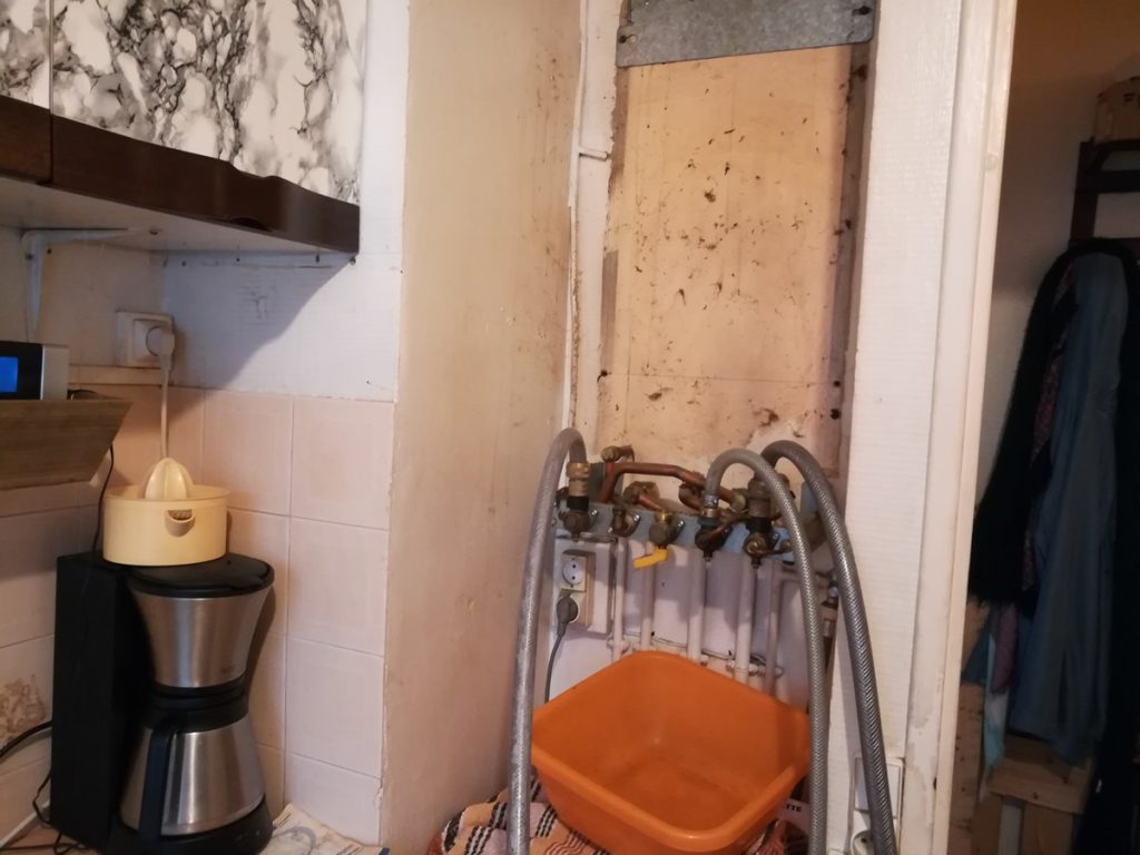 Raccordement sur emplacement de chaudière