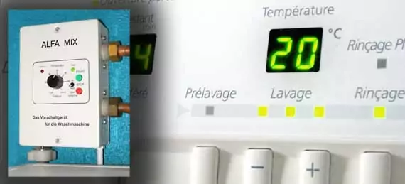 Alfa-mix appareils pour alimenter les machines a laver avec de l'eau chaude