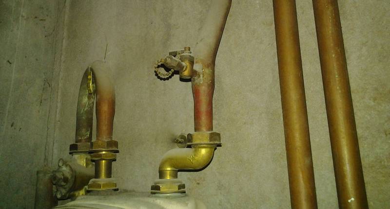 Ribinet purgeur sur installation de gaz