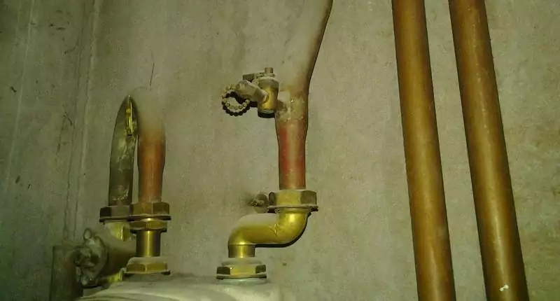 Ribinet purgeur sur installation de gaz