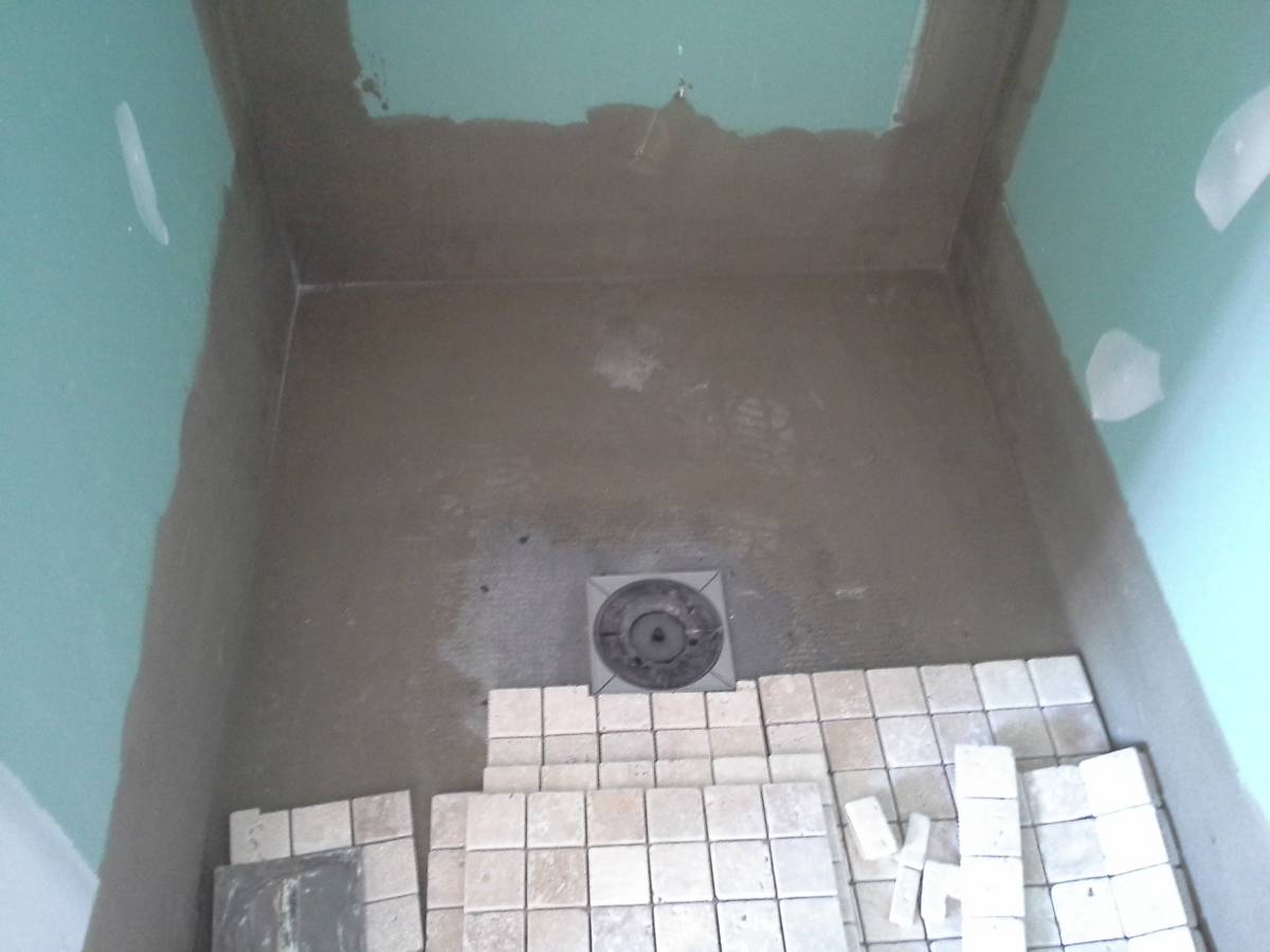 la pose du carrelage