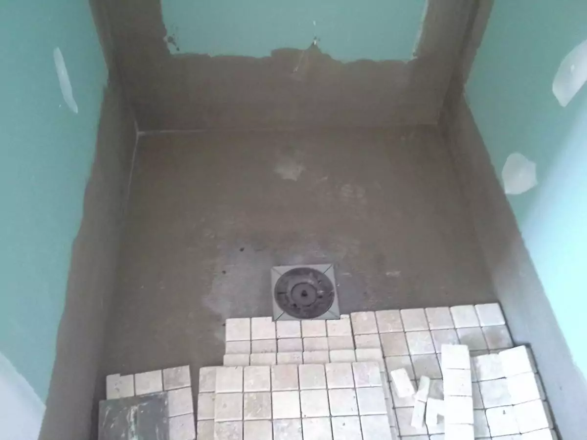 la pose du carrelage