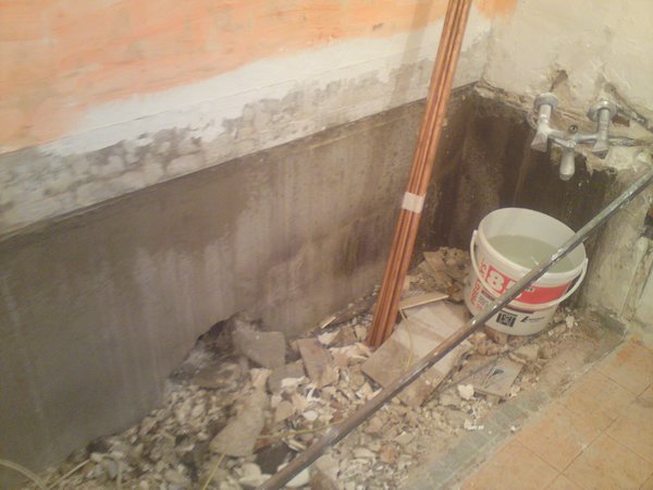 Démolition de salle de bains