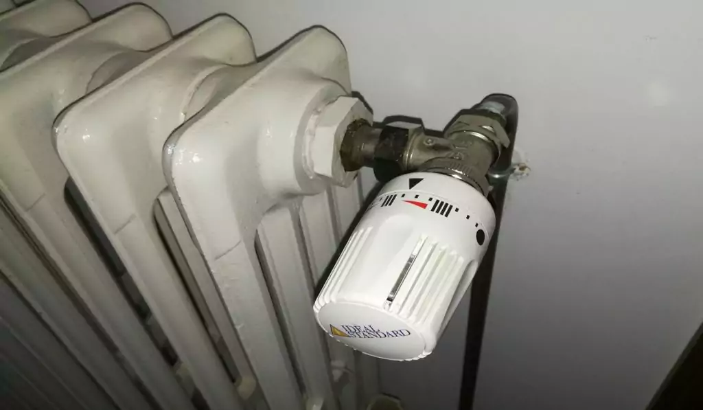 Radiateur avec robinet thermostatique